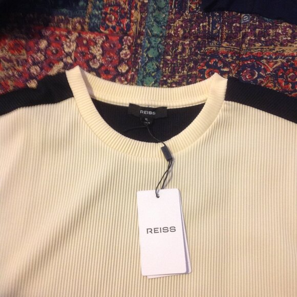 Reiss Men's Canyon Short Sleeve Color Block Shirt - Extra Large - NWT - Picture 2 of 9